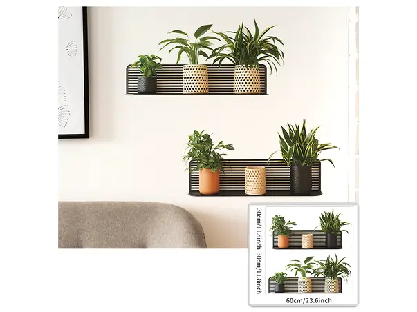 stickere perete polite cu plante