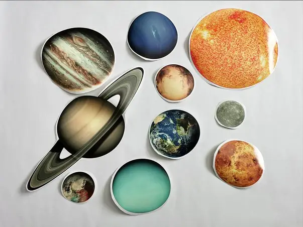 stickere planete model fosforescent