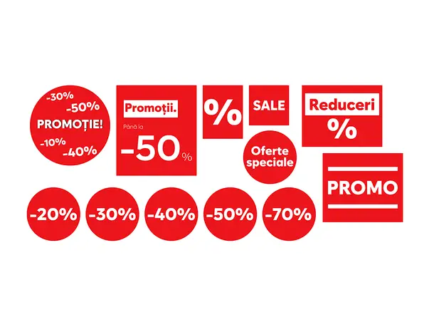 stickere promotionale repozitionabile pentru reducere s1