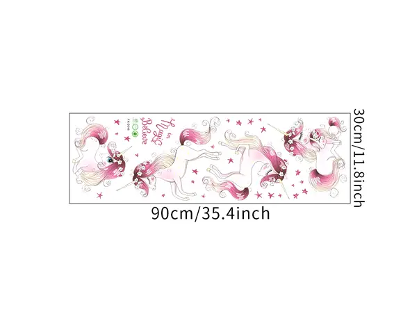 stickere unicorni roz folina fxd346