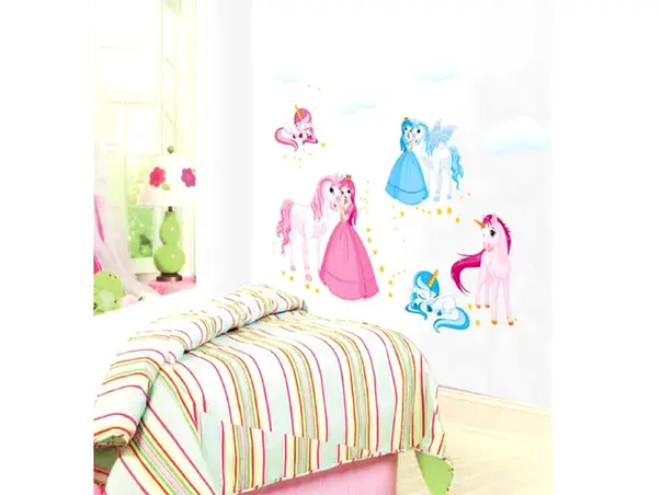 stickere unicorni si printese folina pentru copii multicolor