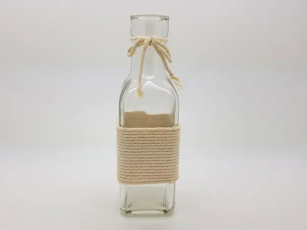 sticluta decorativa aplicatie sfoara alba