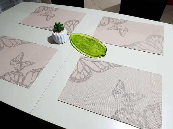 suport farfurie bej fluture