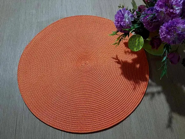 suport farfurie rotund portocaliu