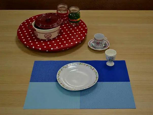 suport farfurie sonia albastru