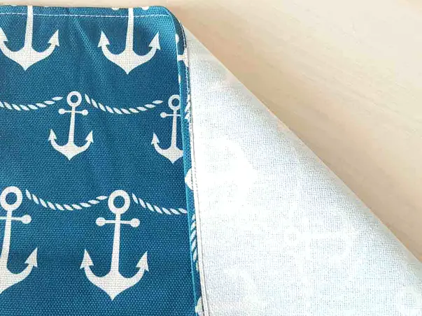 suport farfurie textil imprimat Ancora folina