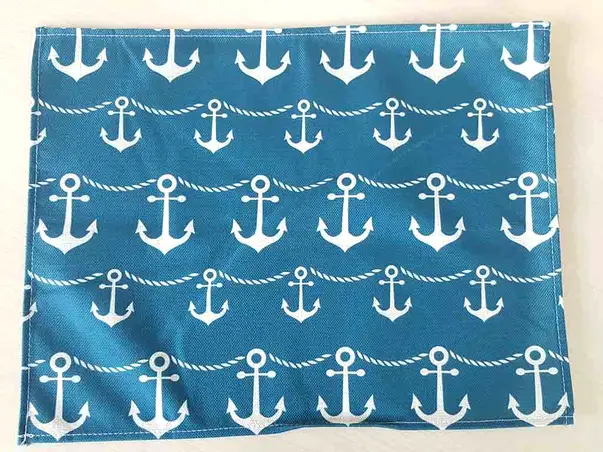 suport farfurie textil imprimat Ancora folina stx09