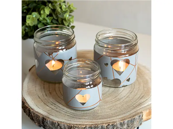 suport handmade pentru lumanari