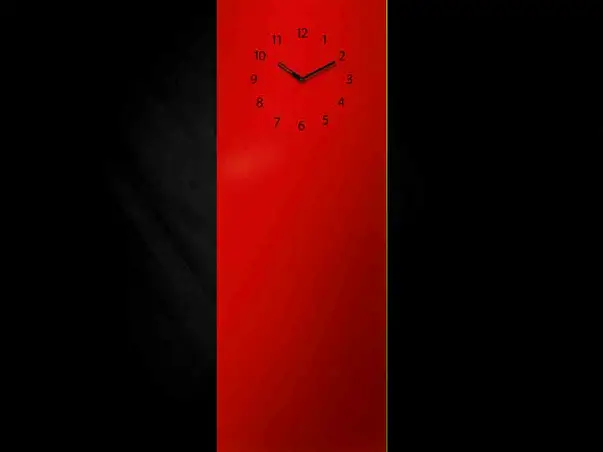 tabla magnetica cu ceas rosie