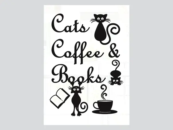 tablou cu mesaj Pisici