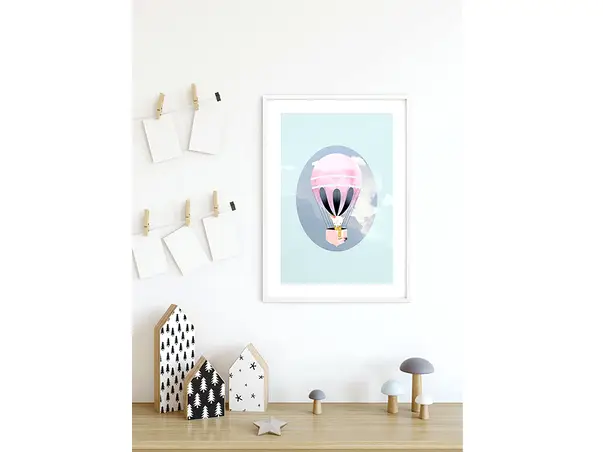 tablou happy balloon green