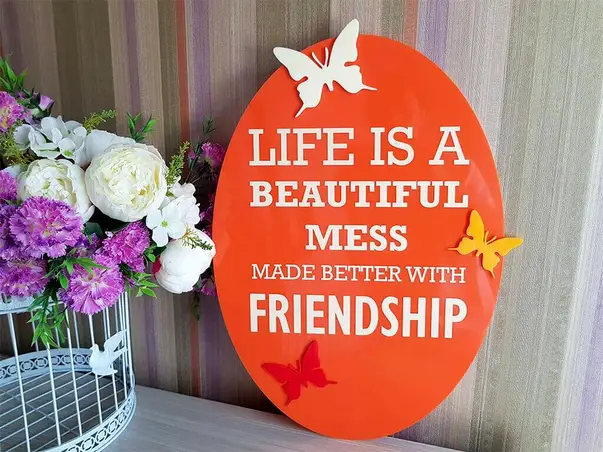 tablou mesaj friendship