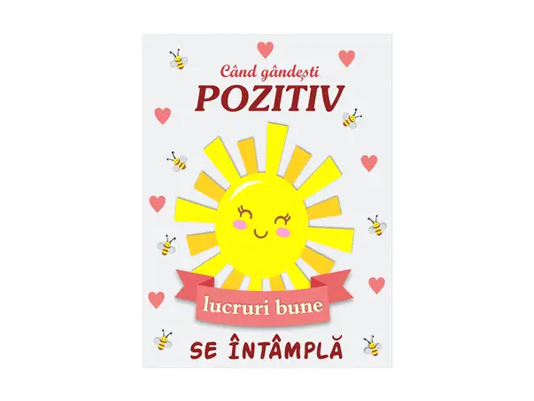 tablou mesaj gandeste pozitiv