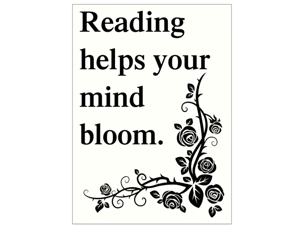 tablou mesaj motivational reading