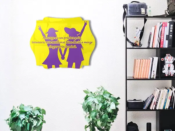 tablou mesaj prietenie folina