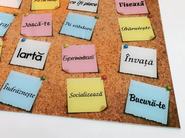 tablou modern mesaje postit