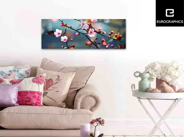 tablou sticla primavara