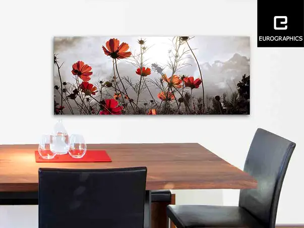 tablou sticla watching the sun