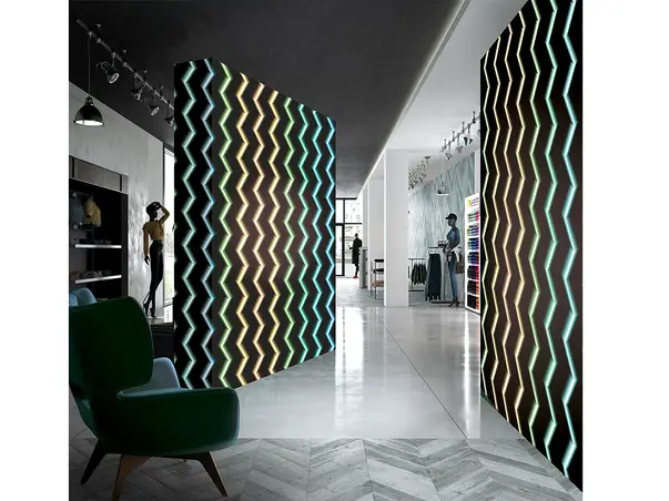 tapet 3D linii zigzag colorate marburg saskia