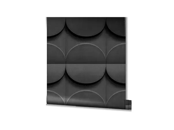 tapet 3d geometric gri inchis