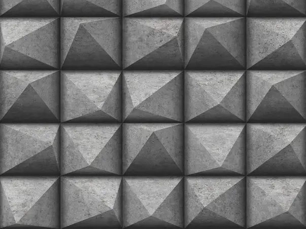 tapet 3d gri inchis reflets l78619