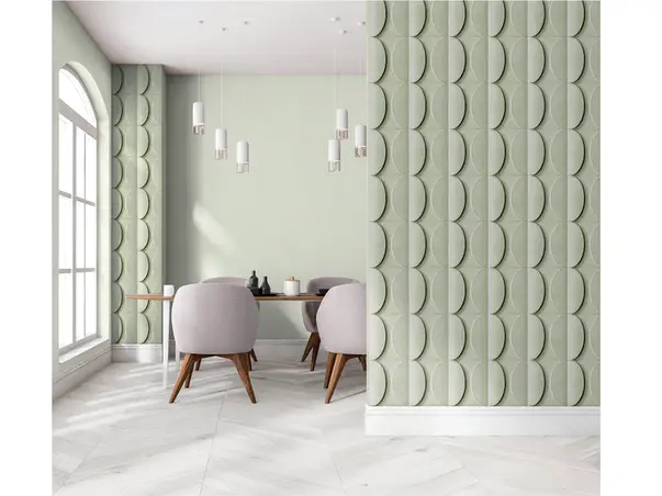 tapet 3d model geometric cu cercuri marburg shades iconic