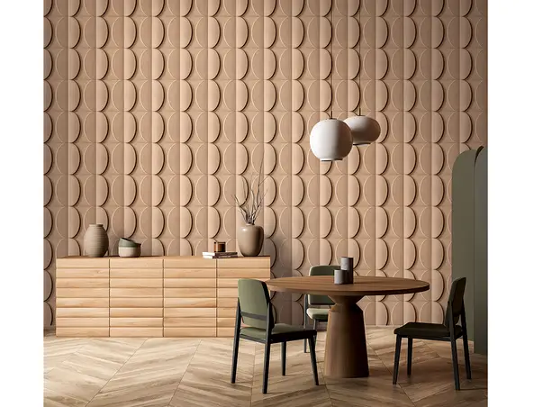 tapet 3d model geometric teracota