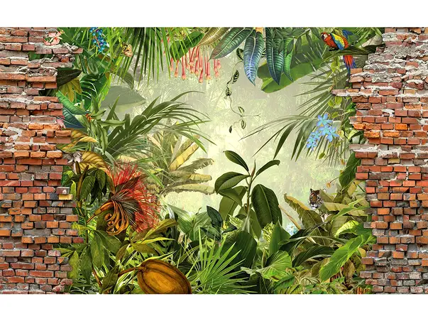 tapet 3d peisaj jungla komar