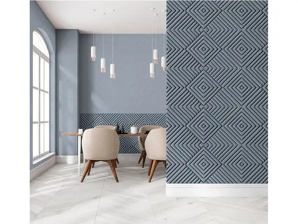 tapet 3d romburi gri