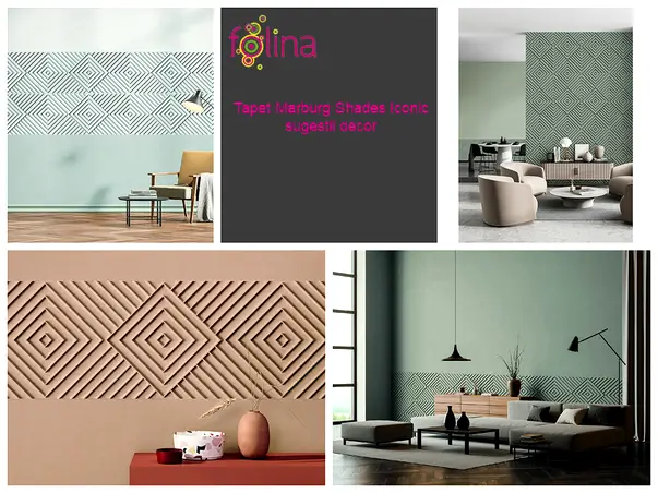 tapet 3d tip bordura decorativa pentru living dormitor hol birou fotor