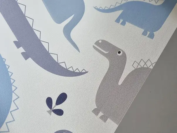 tapet alb albastru cu animale