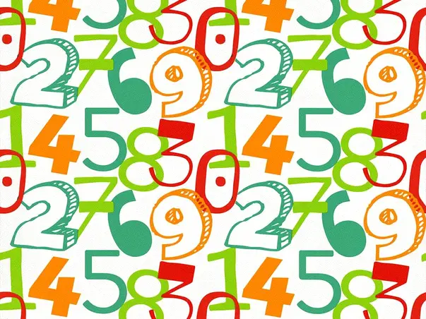 tapet alb cifre colorate diemaus 0521610