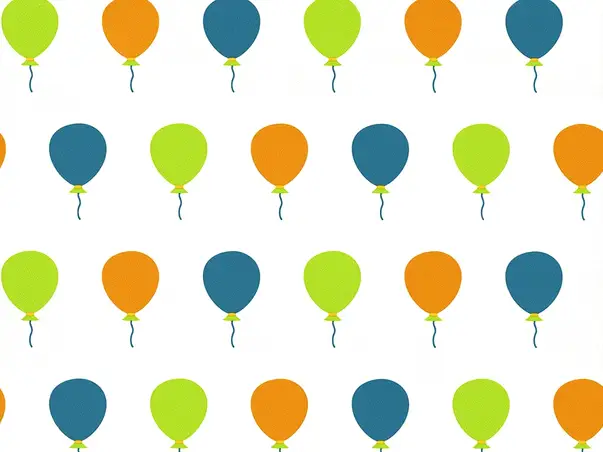 tapet alb cu baloane verzi diemaus 0521230