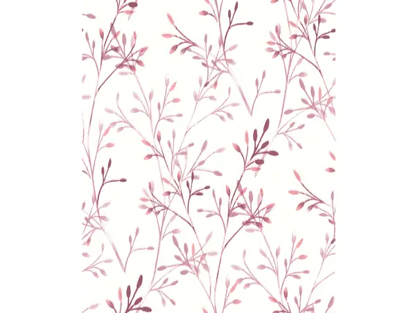 tapet alb cu crengute roz grandeco a48801