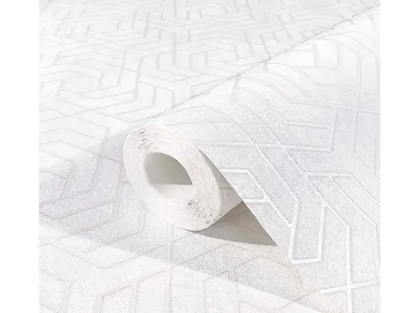 tapet alb cu model geometric marburg urban spaces 32606