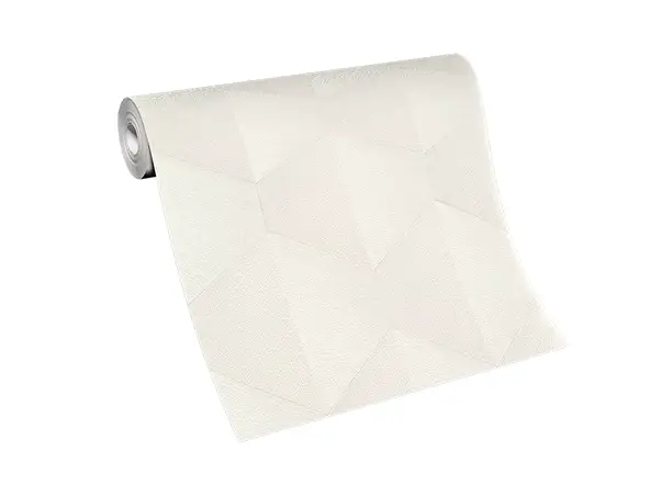 tapet alb unt cu model geometric erismann 1037026