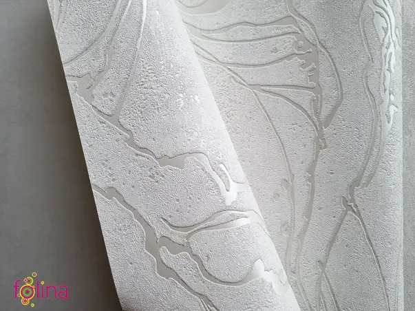 tapet alb unt imitatie decorativa