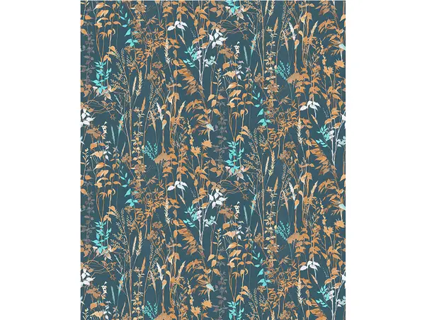 tapet albastru cu flori