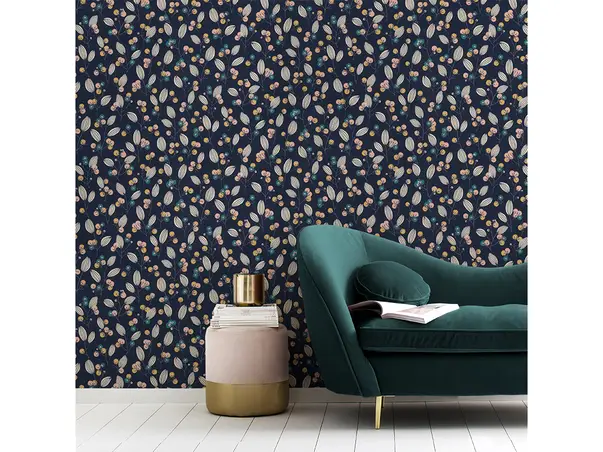 tapet albastru inchis home decor