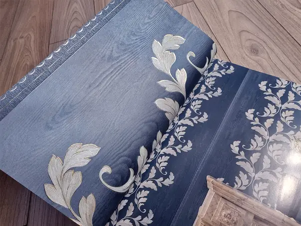 tapet albastu model clasic marburg