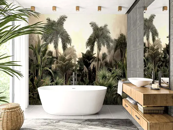 tapet baie padure tropicala