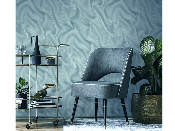 tapet bleu cu efect 3d modern