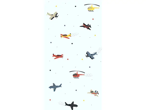 tapet camera baieti cu avioane colorate marburg