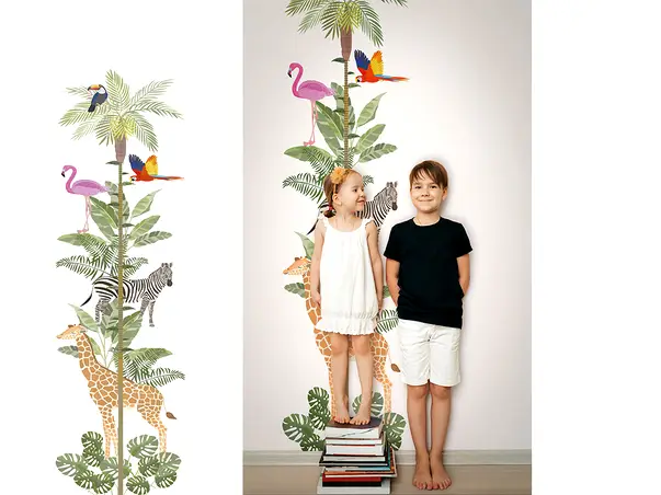 tapet camera copii bordura cu gradatie pentru masurarea inaltimii 45886