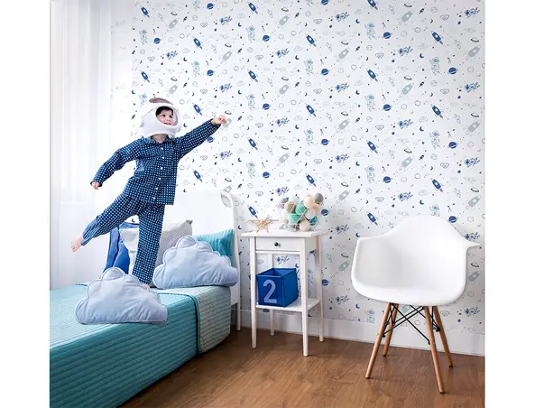 tapet camera copii model planete 45848