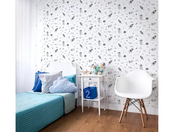 tapet camera copii model planete 4850