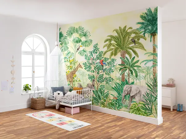 tapet camera copii peisaj jungla komar jungle adventure