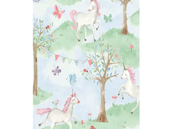 tapet camera fetita mocel unicorni grandeco js2002