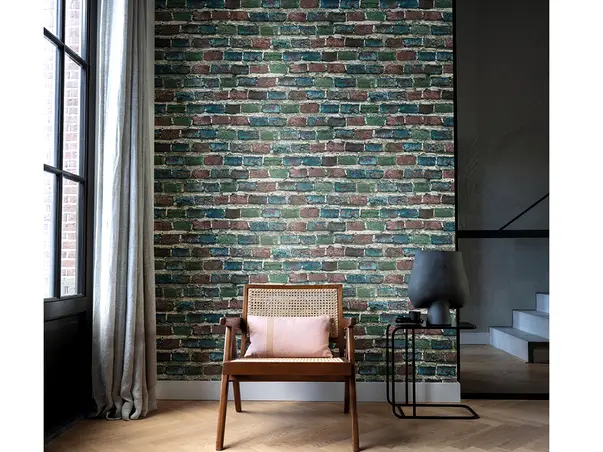 tapet caramida colorata home design 428070