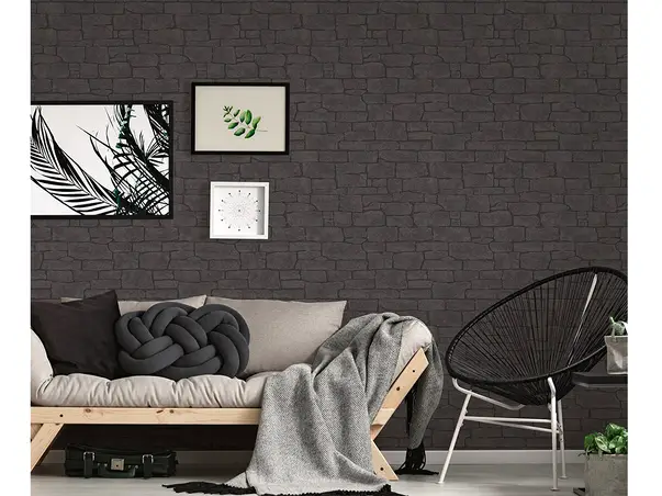 tapet caramida neagra